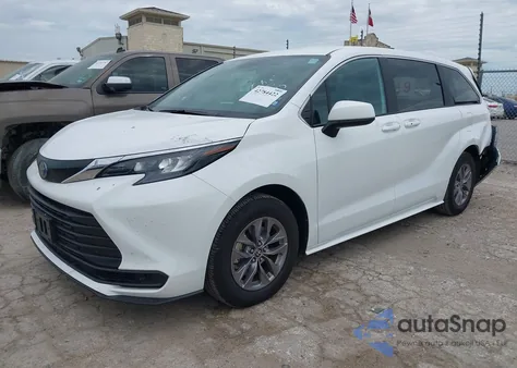 2025 Toyota Sienna Le from USA, damaged, VIN 5TDKRKEC3SS240625